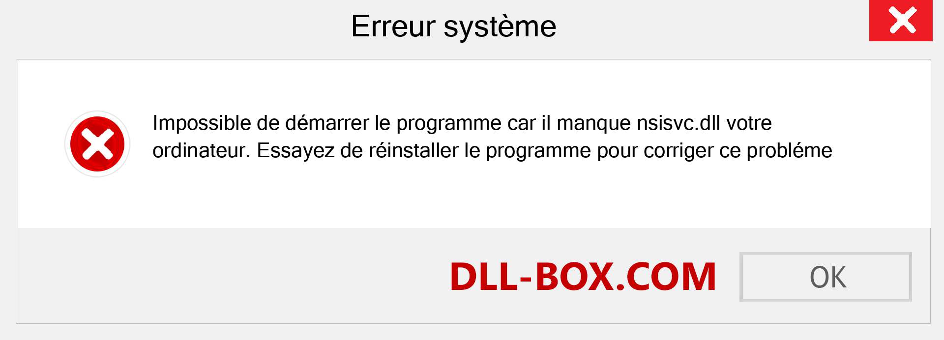 Le fichier nsisvc.dll est manquant ?. Télécharger pour Windows 7, 8, 10 - Correction de l'erreur manquante nsisvc dll sur Windows, photos, images